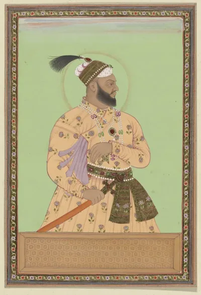 Portret Van Sultanji De Oudste Zoon Van Aurangzeb De Schoonzoon Van Sultan Abdullah
