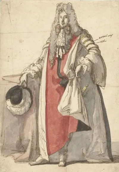 Portret Van Willem III In Staatsiekleed