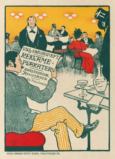 Poster For Exhibition Of Artistic Posters Of Wilhelm Soborg