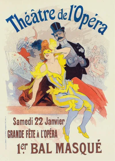 Poster For The 1er Bal Masque La Grande Fete A Lopera 22 Janvier