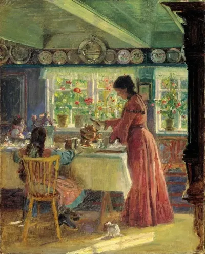 Pouring The Morning Coffee