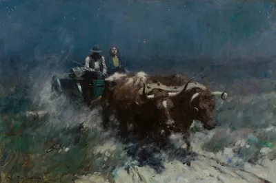Prairie Homesteaders Coming Home