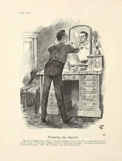 Preparing His Speech