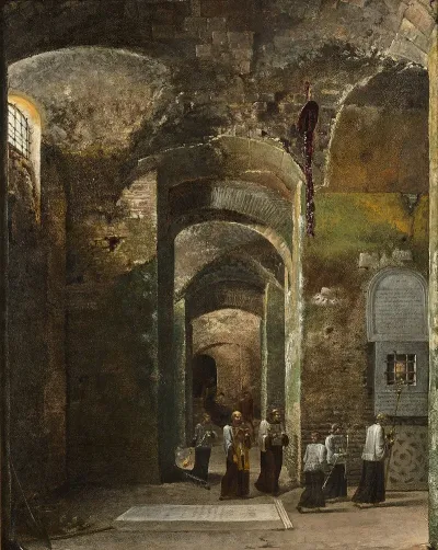 Procession Dans La Crypte De San Martino Ai Monti A Rome