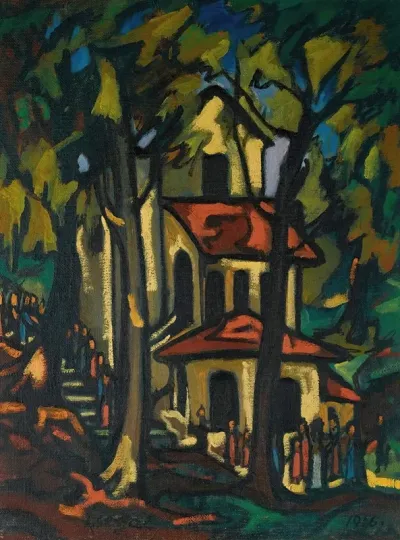 Procession Madonna Of The Fountain