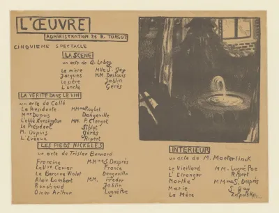 Programme Du Theatre De Loeuvre