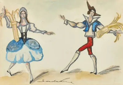 Projet De Costume Pour Lizette Et Colin Pour La Fille Mal Gardee 2