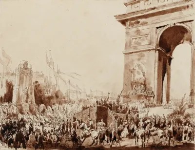 Projet De Decoration Pour Les Fetes De La Victoire Le 14 Juillet 1919