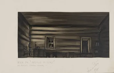 Prologue To Glory Sketch No 3 Cabin Interior