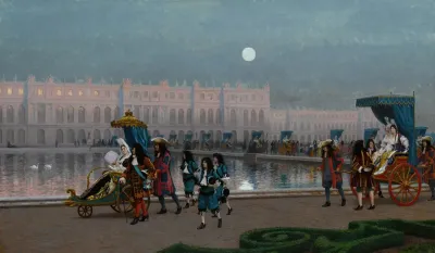 Promenade De La Cour Dans Les Jardins De Versailles