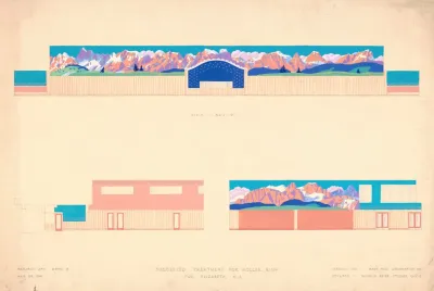 Proposed Treatment For Roller Rink Elizabeth N J Wall Elevations Alpine Scheme