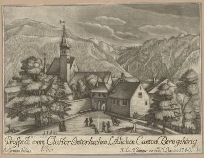 Prospect Vom Closter Interlacken Loblichen Canton Bern Gehorig