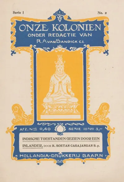 Prospectus Van De Onze Kolonien Reeks Van Hollandia Drukkerij Te Baarn