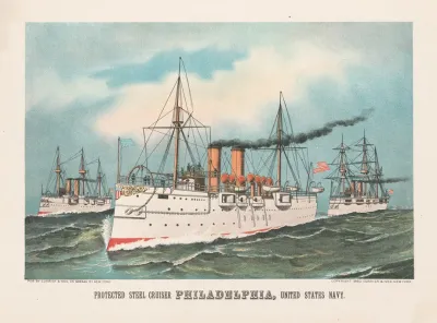Protected Steel Cruiser Philadelphia United States Navy