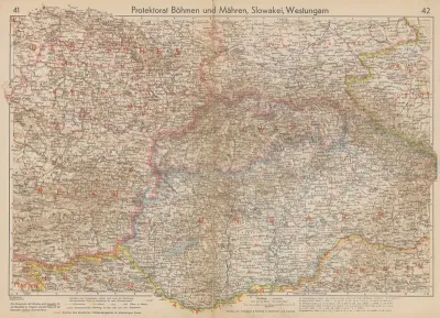 Protektorat Bohmen Und Mahren Slowakei Und Westungarn