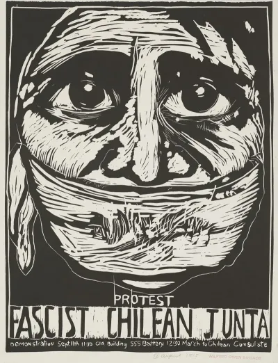 Protest Fascist Chilean Junta