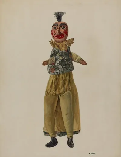 Punch Clown Puppet