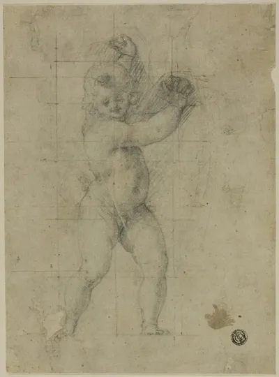 Putto With Raised Arms