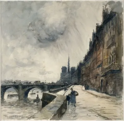 Quai De Bethune Et Pont De La Tournelle