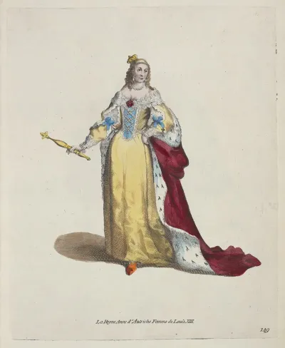 Queen Anne Of Austria Wife Of Louis XIII La Reyne Anne Dautriche Femme De Louis XIII
