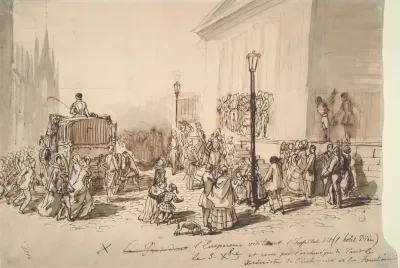 Reception Of Emperor Napoleon III At The Hospital Hotel Dieu