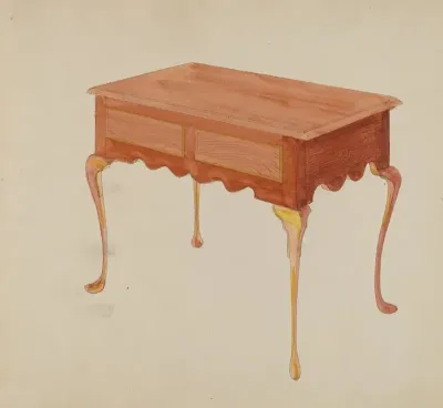 Rectangular Serving Table
