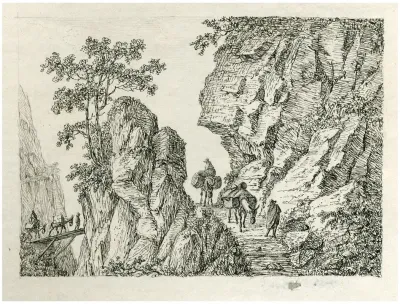 Reizigers Op Een Bergpad