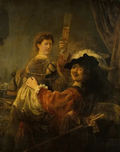 Rembrandt And Saskia In The Scene Of The Prodigal Son