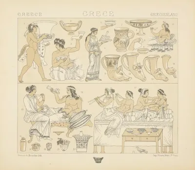 Repas Et Banquets Mobilier Et Ustensiles