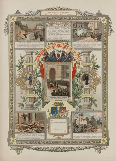 Republique Francaise Prefecture De Police Honneur Aux Gardiens De La Paix