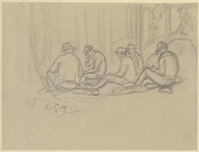 Resting Forest Workers