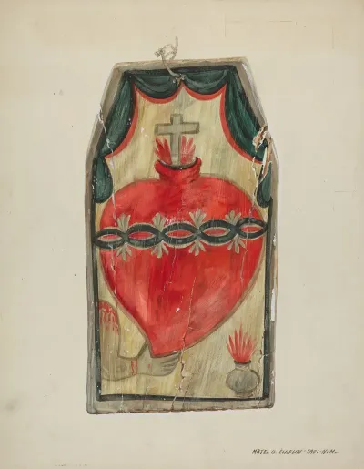 Retablo Sacred Heart