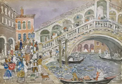 Rialto Bridge Covered Bridge Venice
