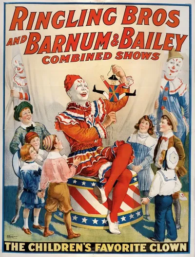 Ringling Bros And Barnum Bailey Combined Shows Circus Poster