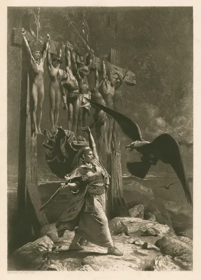 Rizpah Protecting The Bodies Of Her Sons
