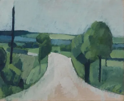 Road Near Faborg On Funen