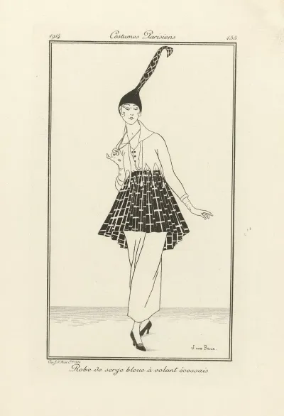 Robe De Serge Bleu 2