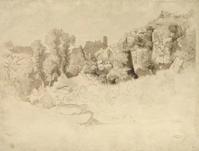 Rock Formations Near Olevano