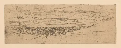 Rolling Landscape With A Village