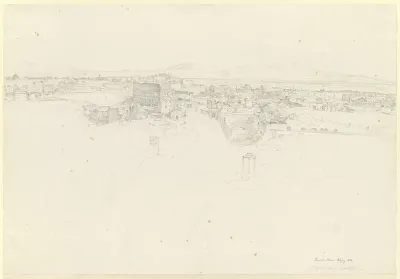 Rom Blick Nach Suden Uber Das Forum Romanum Vom Turm Des Kapitols