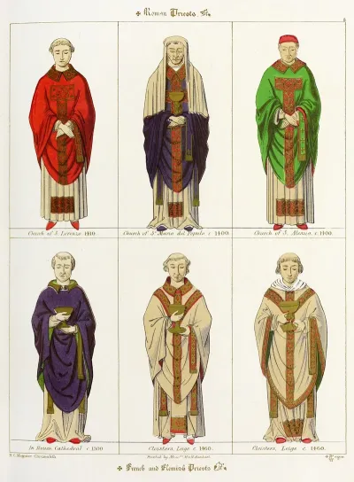 Roman French And Flemish Priests