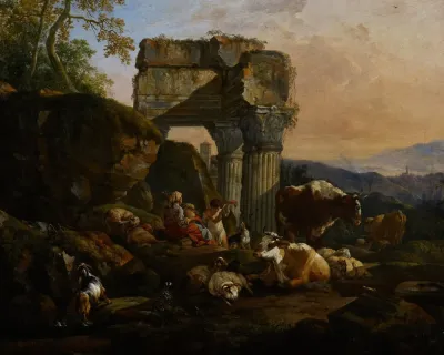 Roman Landscape With Cattle And Shepherds 2