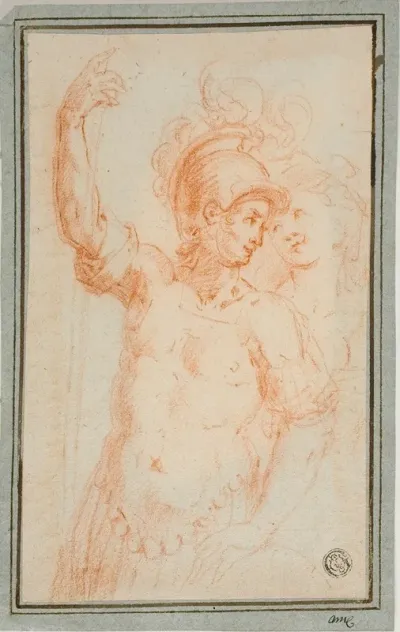 Roman Soldier And Woman