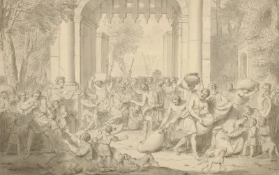 Roman Soldiers Defending A City Plagued By Famine