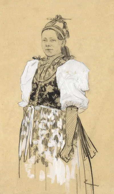 Romanian Woman In National Costume