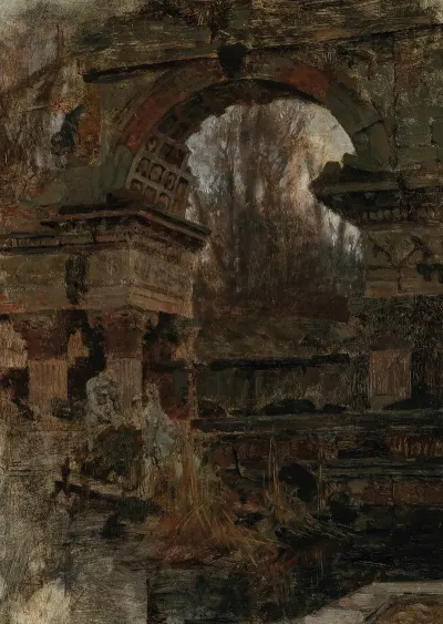 Romische Ruine In Schonbrunn