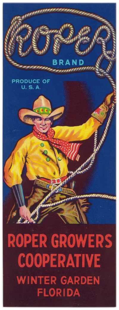 Roper Brand Produce Label