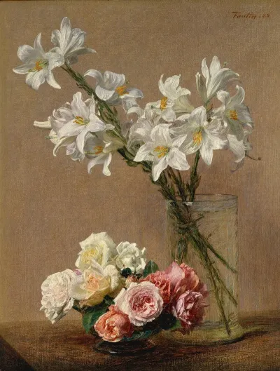 Roses And Lilies