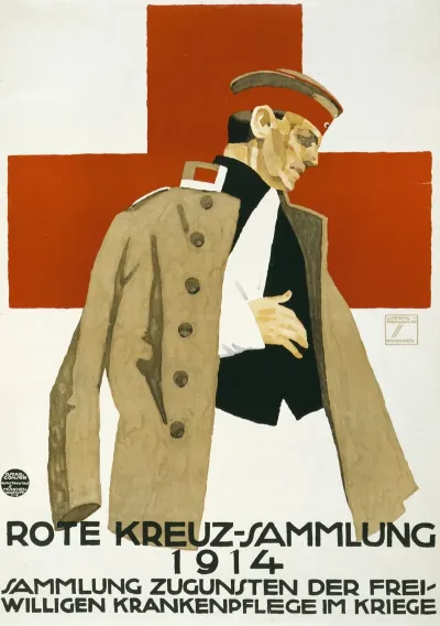 Rote Kreuz Sammlung 1914 Sammlung Zugunsten Der Freiwilligen Krankenpflege Im Kriege
