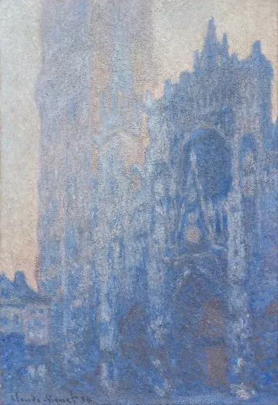 Rouen Cathedral Facade And Tour Dalbane Morning Effect